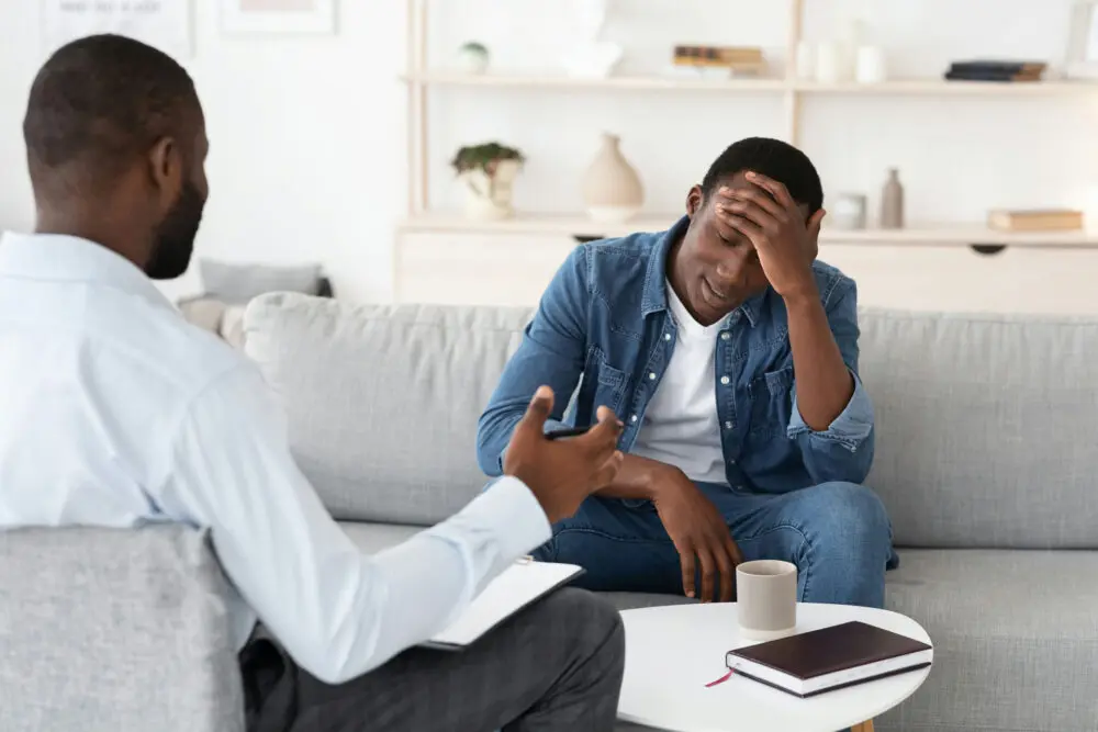 Therapist explaining why people relapse after addiction treatment