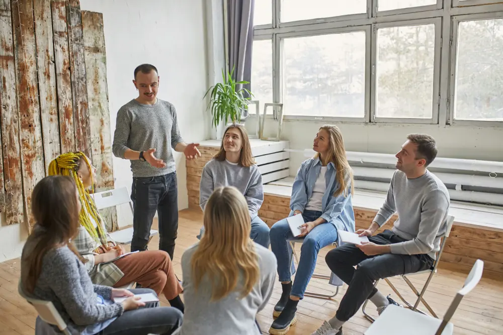 Group therapy using evidence-based approaches for addiction recovery