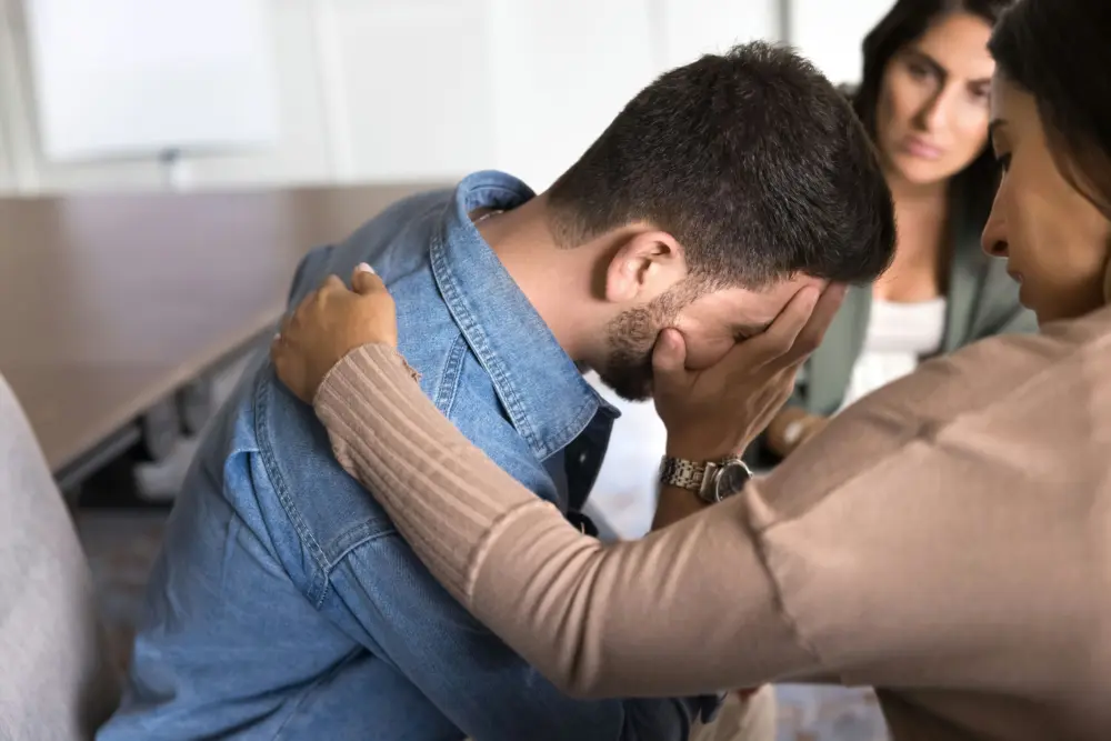 a-man-in-therapy-about-is-alcoholism-genetic
