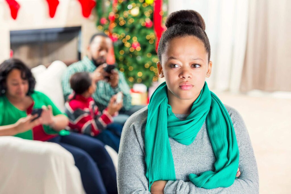 Family members coping with addiction during the holiday season
